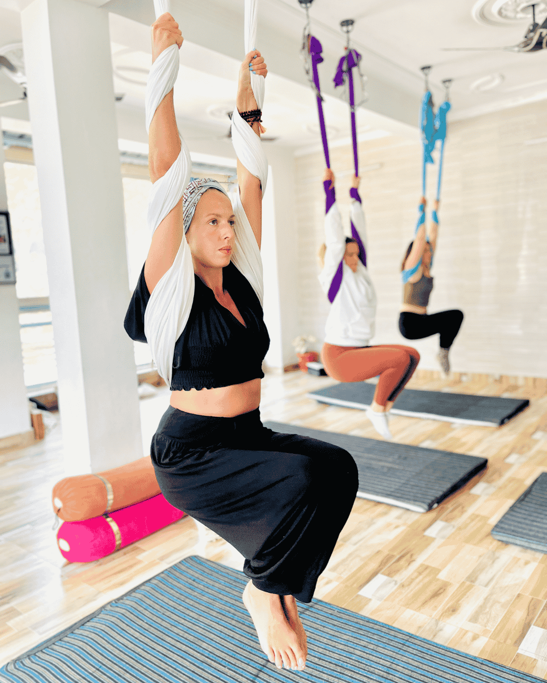 Aerial Yoga teacher training course at Ishavasyam Yoga School
