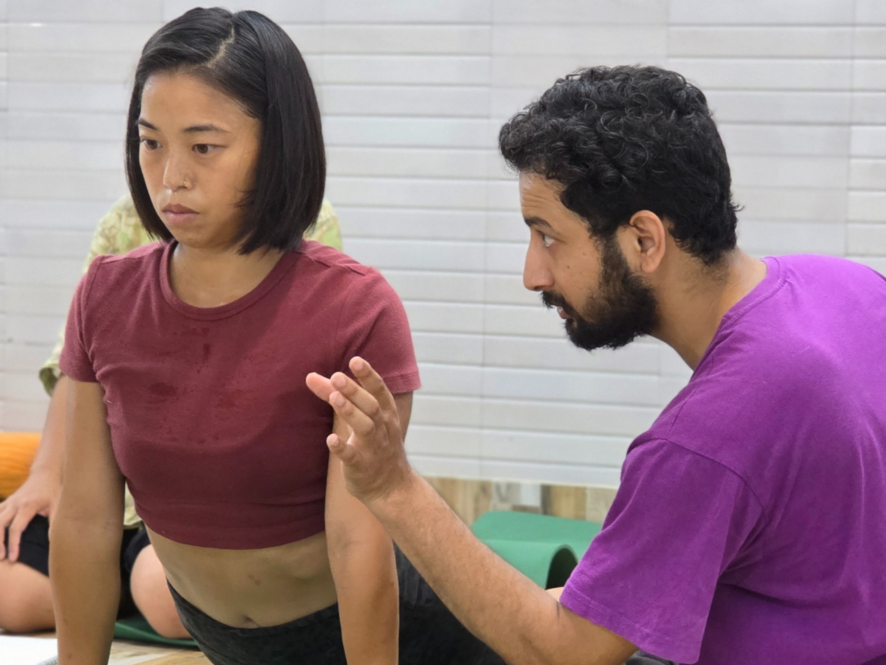Yoga class at Ishavasyam