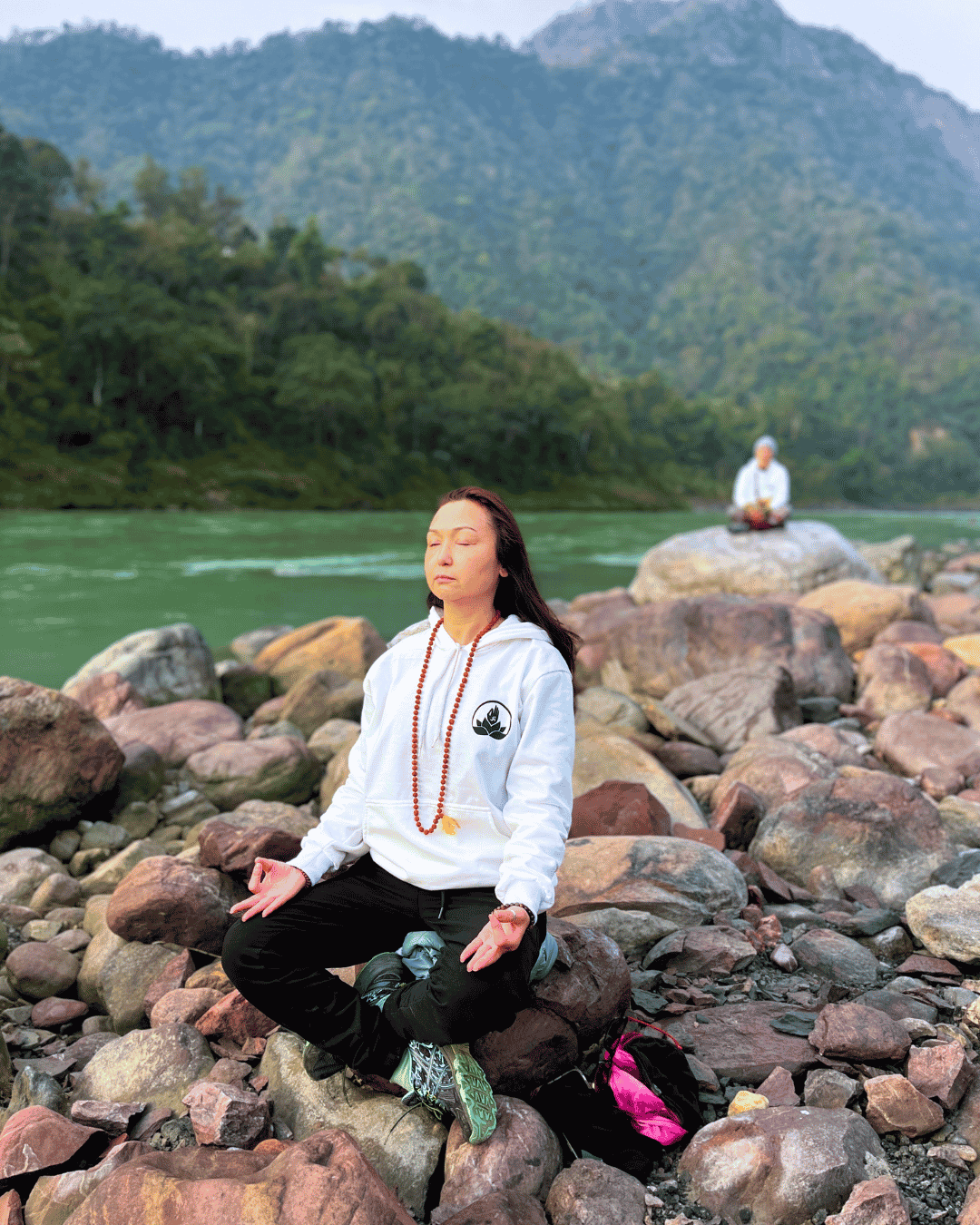 Yoga teacher training students at Ishavasyam Yoga School
